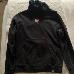 Black Hello Kitty x Girl Skateboard hoodie